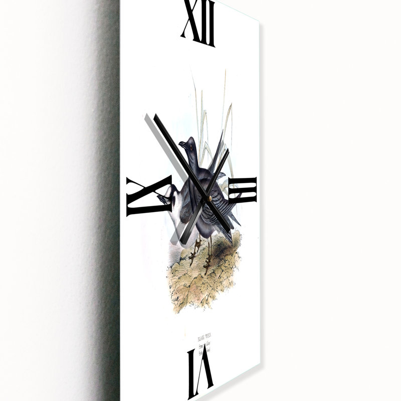 Horloge murale rétro Vintage Bird of Europe II, Grand