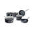 Granitestone Stackable Space Saving 10 Piece Aluminum Non Stick Cookware Set, Oven & Dishwasher Safe