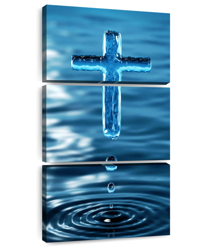 Eau bénite de Jésus-Christ, H 52 po x l 24 po