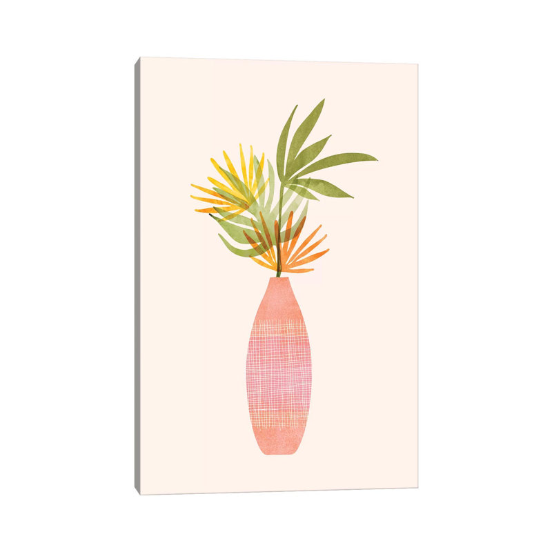 Modern Tropical Summer Bouquet by Modern Tropical - Wrapped Canvas Print, 20.32 cm H x 30.48 cm W