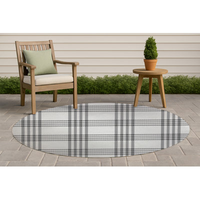 Tapis d'extérieur antidérapant à carreaux Christopher