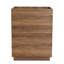 Double Drawer Freestanding Bathroom Vanity - Brown 24" Drawer, American Design,
