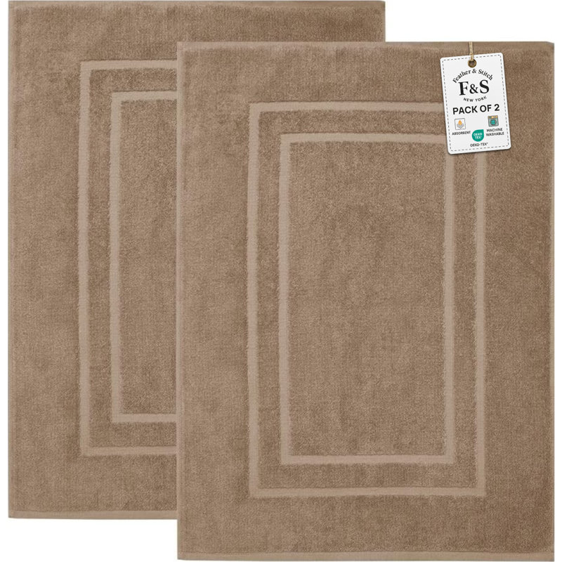  850 gsm 100% Cotton super soft , highly absorbent & quick-dry Terry Bathmat- not a bathroom rug, Linen