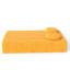 Lit simple avec oreiller, compressible, jaune, pour chambre d'amis - Léger, aucun assemblage requis, salon pliant jaune, confortable et polyvalent, rembourrage en mousse de fibre