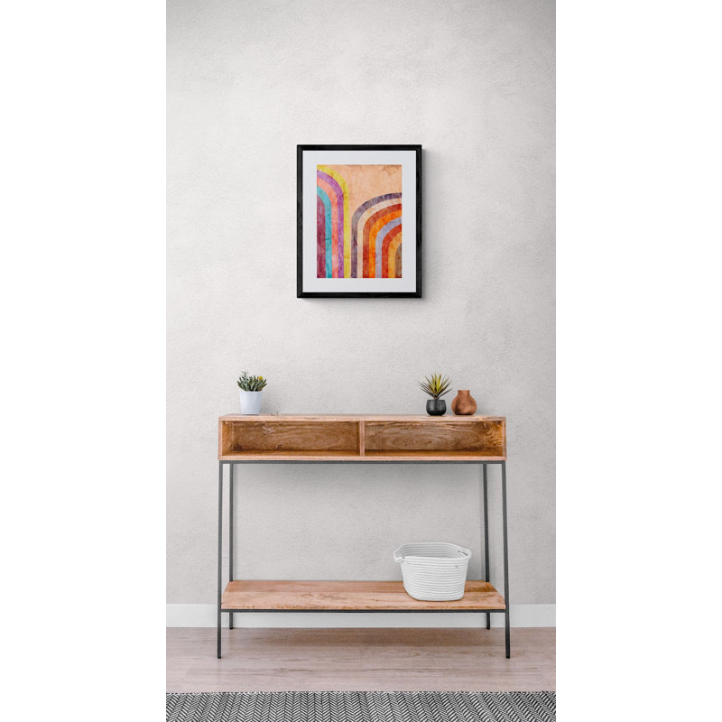 Rainbows 3 Print by Angel Estevez, Black Framed Paper, 21.25" H x 17.25" W