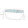 Mermaid 71'' x 33.5'' Freestanding Soaking Acrylic Bathtub