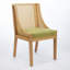 Solid Wood Frame Rattan Dining Chairs