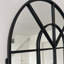 Arch Metal Window Panel Mirror