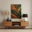 Abstrait couleur champ 72, art mural en métal brun-16353678