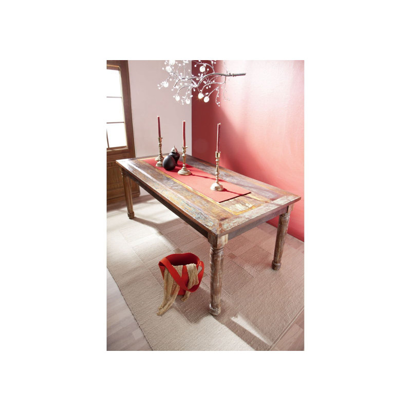 Fable Acacia Solid Wood Dining Table, 76cm H x 100cm L x 80cm W