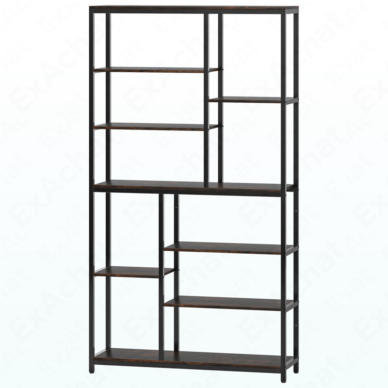 Bibliothèque 79 po, étagère à tablettes à 8 niveaux