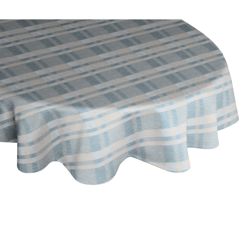 Devore Tablecloth, Light blue/Grey