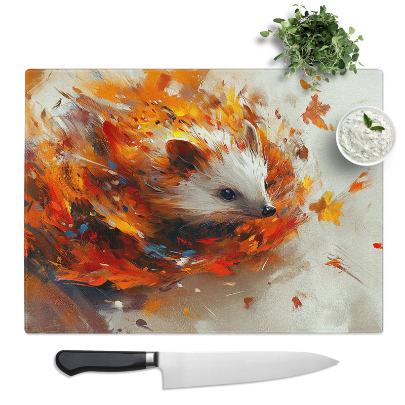 Hedgehog Vol.2  Glass Chopping Board