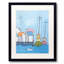 Harbor Town Print by Phyllis Adams