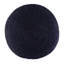 Pouf rond de 18 pouces de large en jute tressé à la main bleu marine et naturel