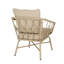 Fauteuil club Bruce, structure en bois robuste avec revêtement doux