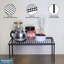 Buckingham Jar Holder Rack Black Kitchen Cupboard Shelf Storage Organiser-3016592