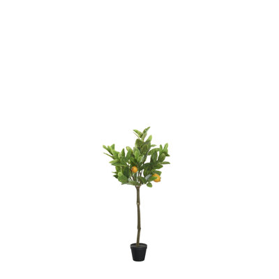 Faux Lemon Tree in Planter