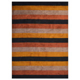 Tapis multicolores en soie noués à la main