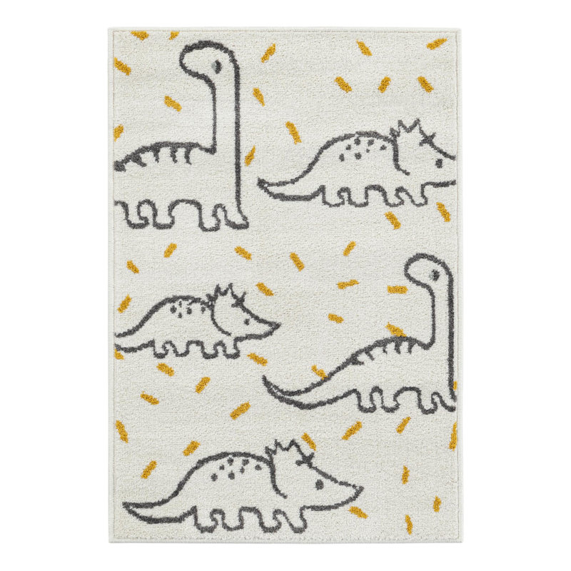 Tapis pour enfant Unique Loom Dinosaur Whimsy, Rectangle 2 pi 2 po x 3 pi 1 po