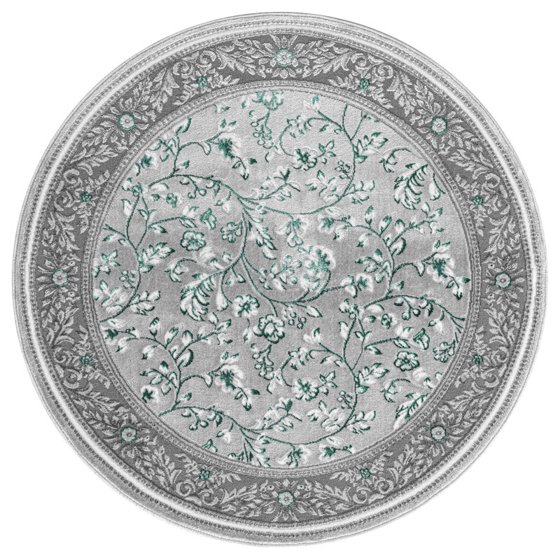 Solid Colour Area Rug, Round 120 x 120 cm