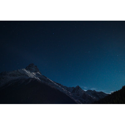 Stars Over Belalakaya Mountain by Sankai - Wrapped Canvas Print