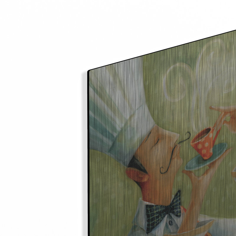 «Cafe Mustache I» par Lisa Audit, H 24 po x l 16 po