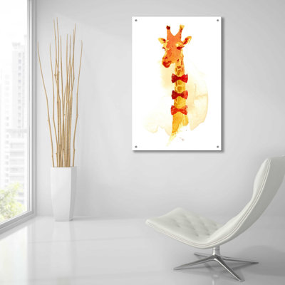 «Elegant Giraffe» par Robert Farkas, art mural en verre acrylique