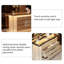 47.24"Italian luxury-style brown jewelry storage cabinet