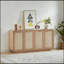 Rangement en rotin Desborough avec 4 portes-43838393