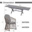 Ensemble repas d'extérieur 7 pièces avec table extensible 7 pièces-198633911