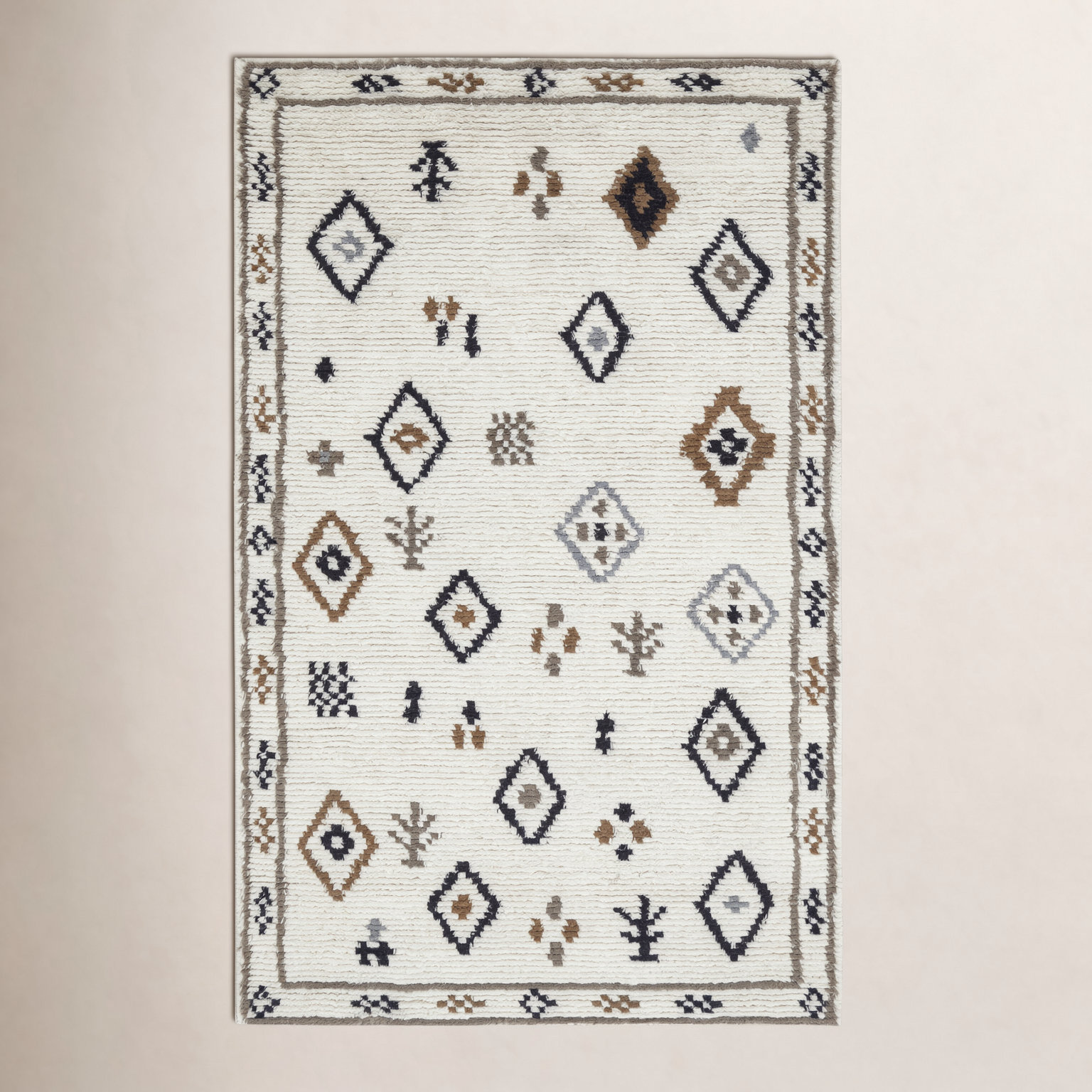 Rivah Hand-Tufted Geometric Rug, Rectangle 5' x 8'
