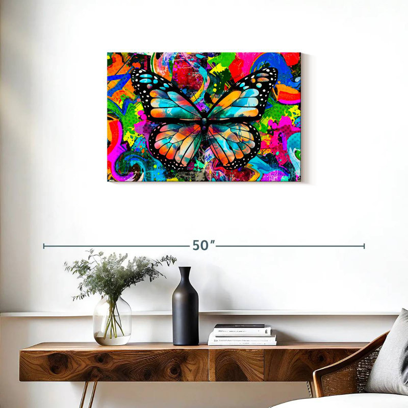 Brampt Trippy Butterfly, 20" H x 30" W