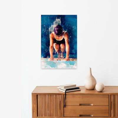 Art mural dauphin contemporain