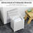 Lid Laundry Basket With Removable Inner Pouch, 19.75x14.25x23.5 Inches, White, Space For Organized Items Hamper Detachable Liner, Clothes Storage
