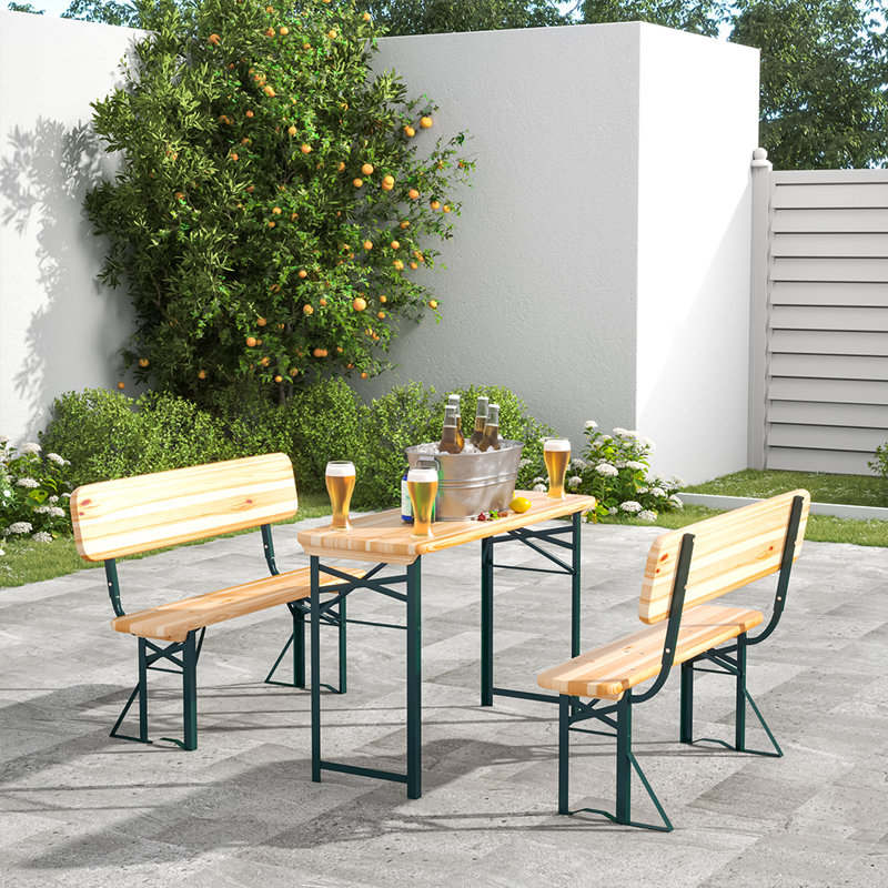 Havensville 4 - Person Metal Patio Dining Set with Rectangular Table