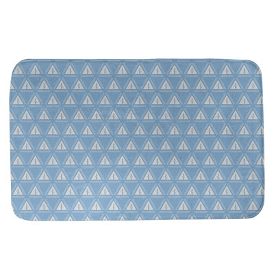Tapis pour salle de bain à arbres minimalistes Barbra