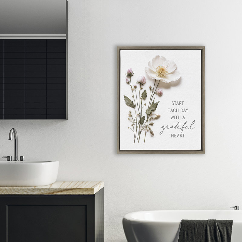 Cadre flottant Grateful Heart, Cadre flottant orme Montalcino, H 31 po x l 25 po