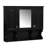 35'' X 28'' Wall Mounted Bathroom Medicine Cabinet With Mirror And Adjustable Shelves, Modern Storage Solution For Bathrooms, Bedrooms, And Living Rooms-1249916207
