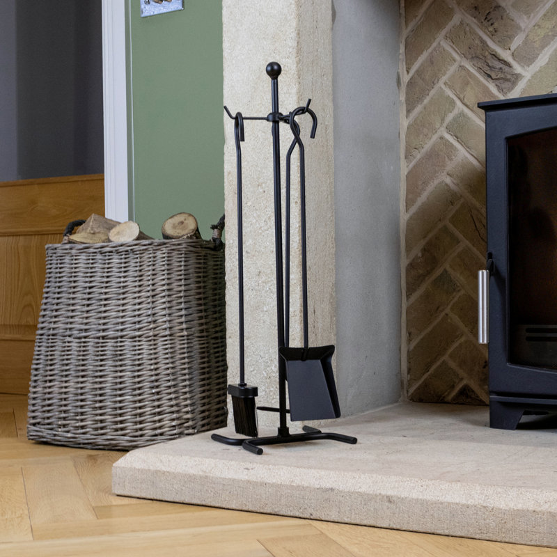 Steel Fireplace Tool Set