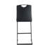 Ensemble de 2 chaises noires en polyuréthane