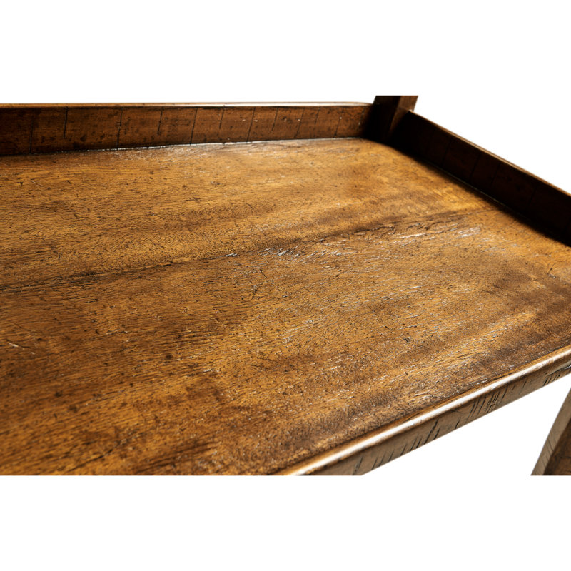 Casually Country Etagere Bookcase, Country Farmhouse Walnut