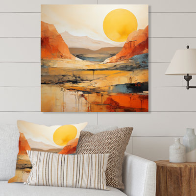 «Bold Landscape Canyon Desert VII», impression d'art mural en métal