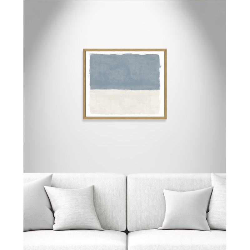 «Coastal Dreams I», reproduction de paysage par Natalie Carpentieri, L 25,5 po x H 21,5 po, Grain de bois naturel