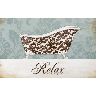 Relax Patterned Bath I - Painting Print
