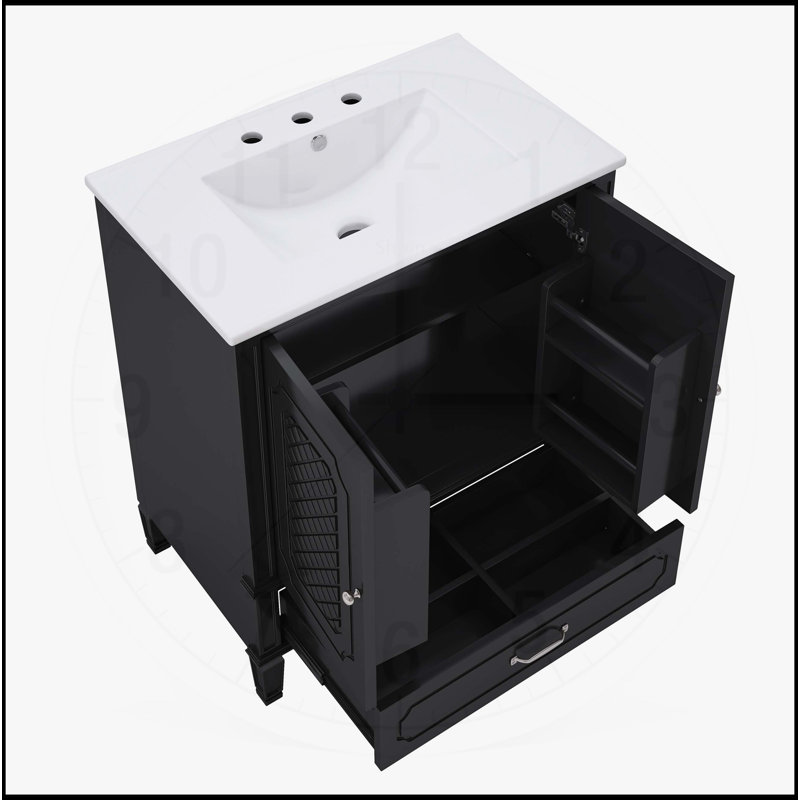 60 Inch Freestanding Bathroom Vanity with Double Sinks, Ample Storage, and Soft-Closing Doors for Elegant and Functional Design