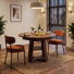 Table de salle à manger extensible et chaises, table de cuisine moderne avec sièges