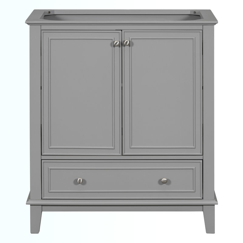 Base de meuble-lavabo simple 17,8 po seulement, Gris