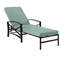 Chaise longue simple inclinable avec coussin Tarpley-283535782-283535785