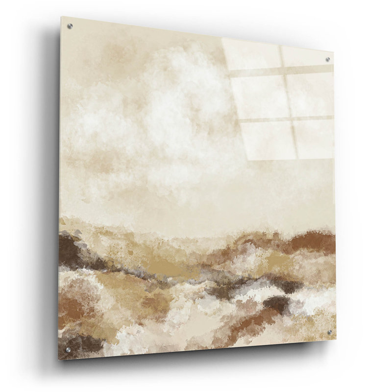  «Copper Fields» par Ashley Bradley, art mural en verre acrylique, 12 po x 12 po, H 36 po x l 36 po x P 0,2 po